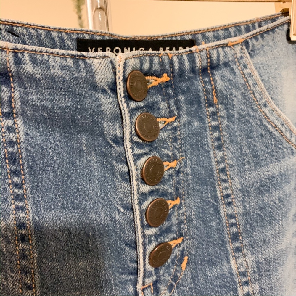 Veronica Beard Crosbie Crop Denim In Juno. - Picture 5 of 8